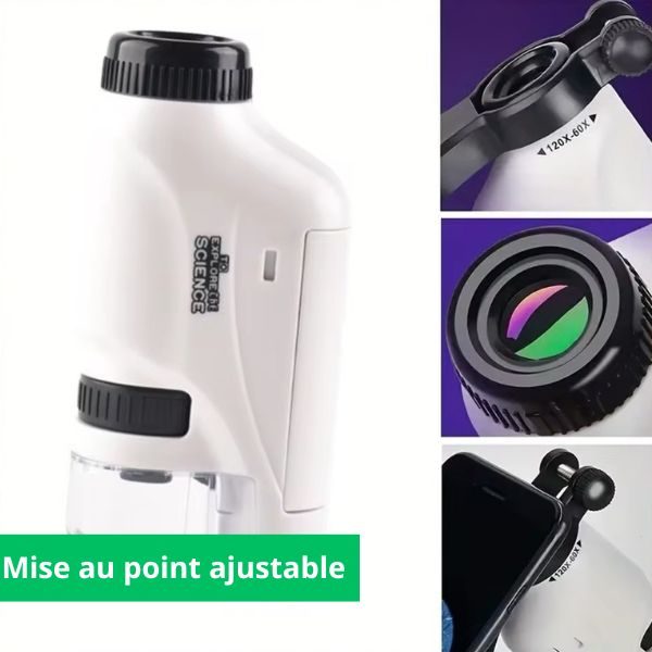 MicroKid™ - Microscope de Poche Puissant