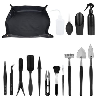 Lot de 16 Mini Outils de Jardinage