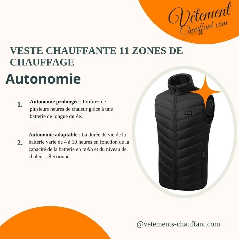 Veste chauffante Double contrôle